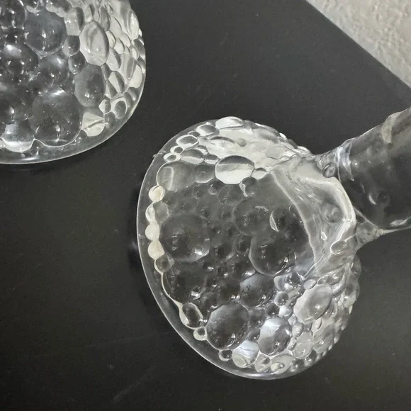 PartyLite Gray Crystal Candle Holders Elegant Accents - Picture 4 of 7
